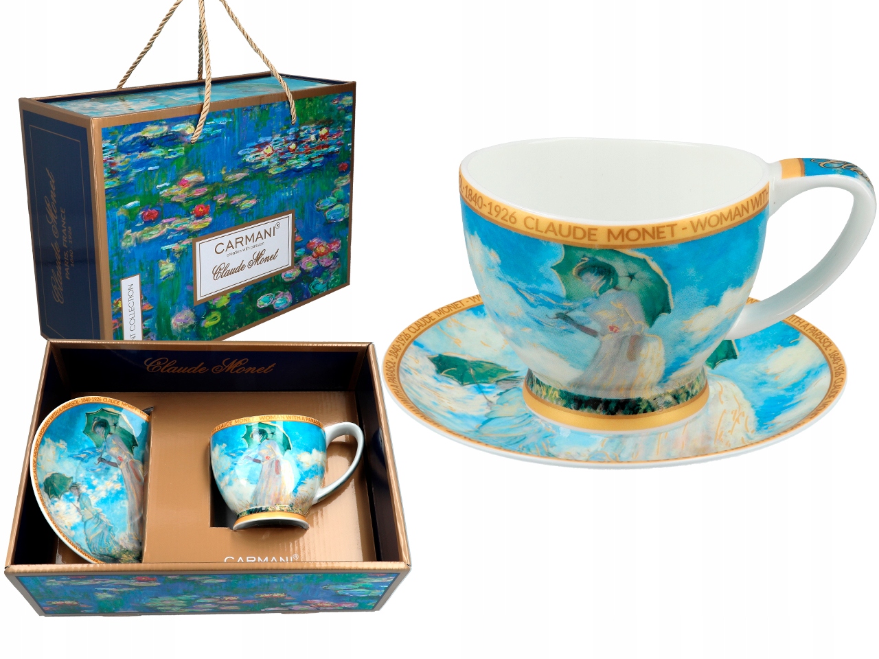 

Filiżanka ze spodkiem C. Monet Kobieta z Parasolem