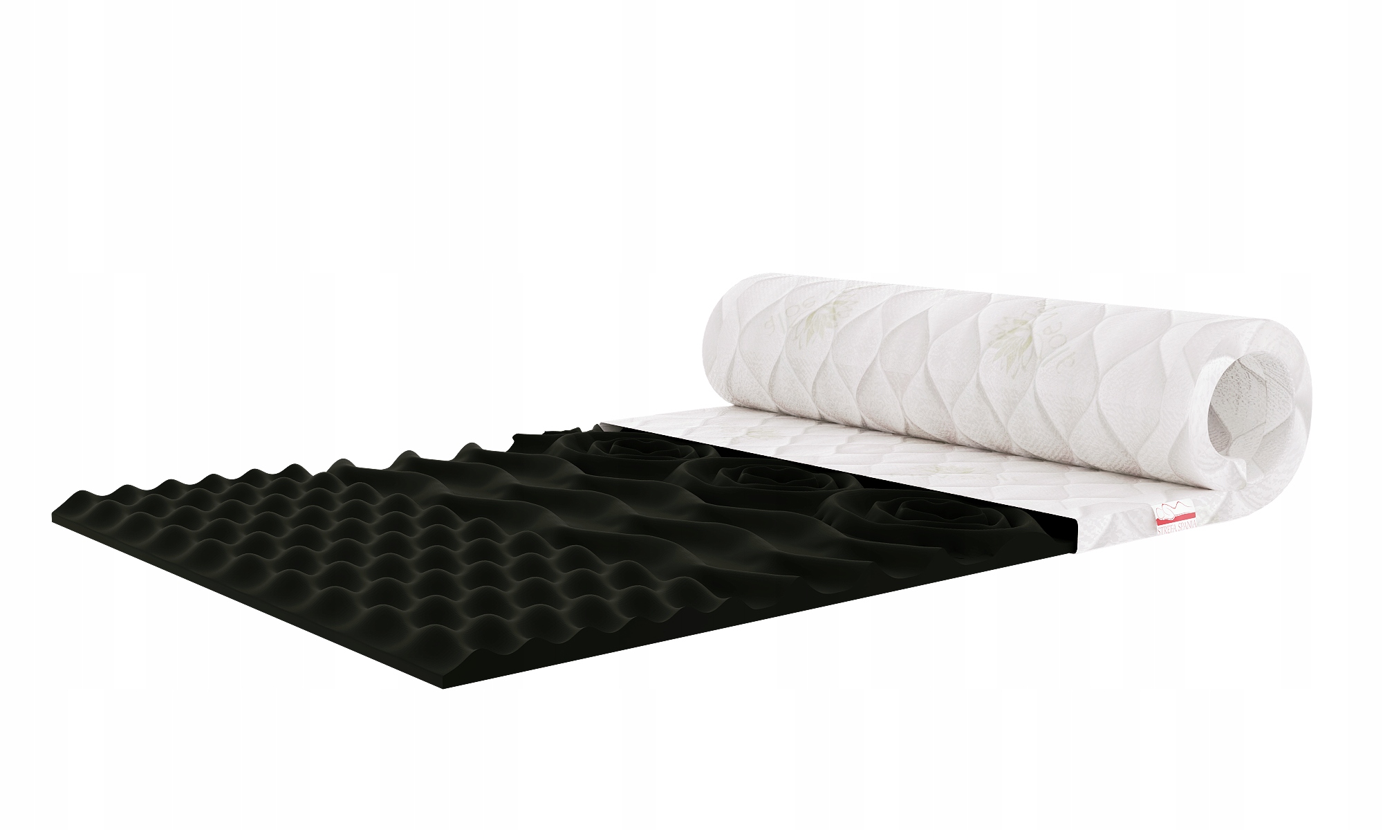 Materac Nawierzchniowy 160x200x5cm Masujący Topper nakładka na materac