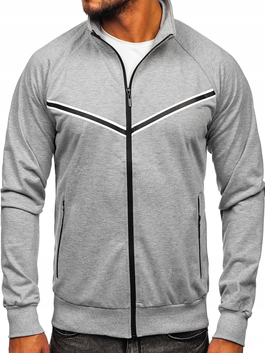 

Bluza Rozpinana Bez Kaptura Szara B062 Denley_l