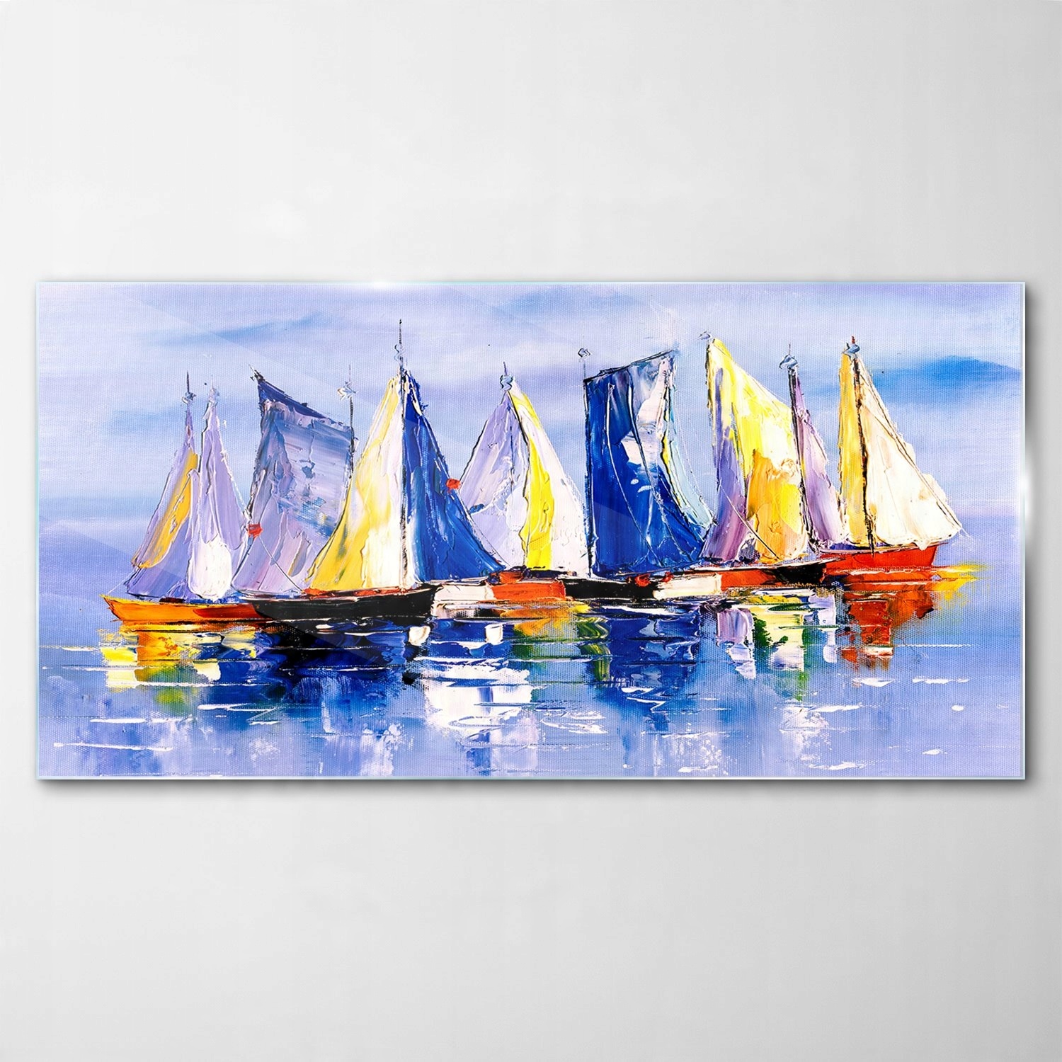 

Hartowany Obraz Szklany Morze Łódka Niebo 100x50