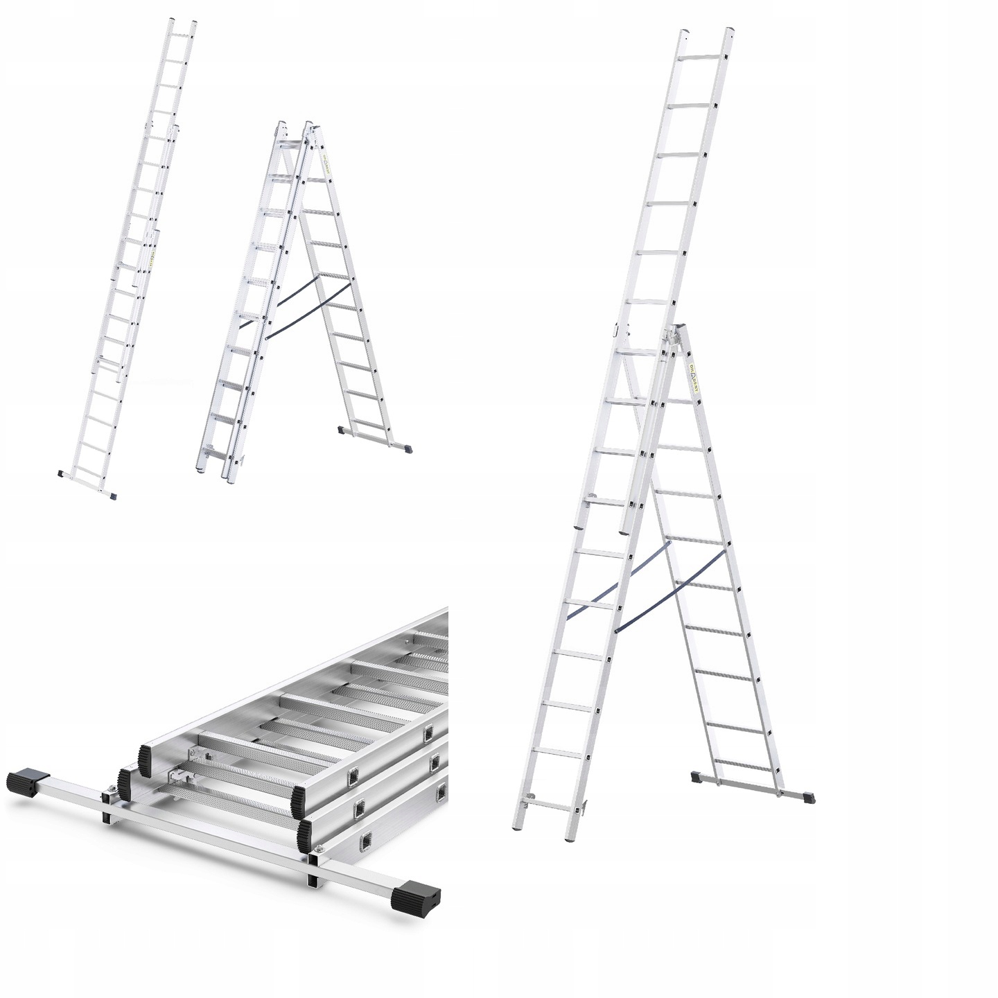 Žebřík 3x10 multifunkční Home Drabest 150 kg