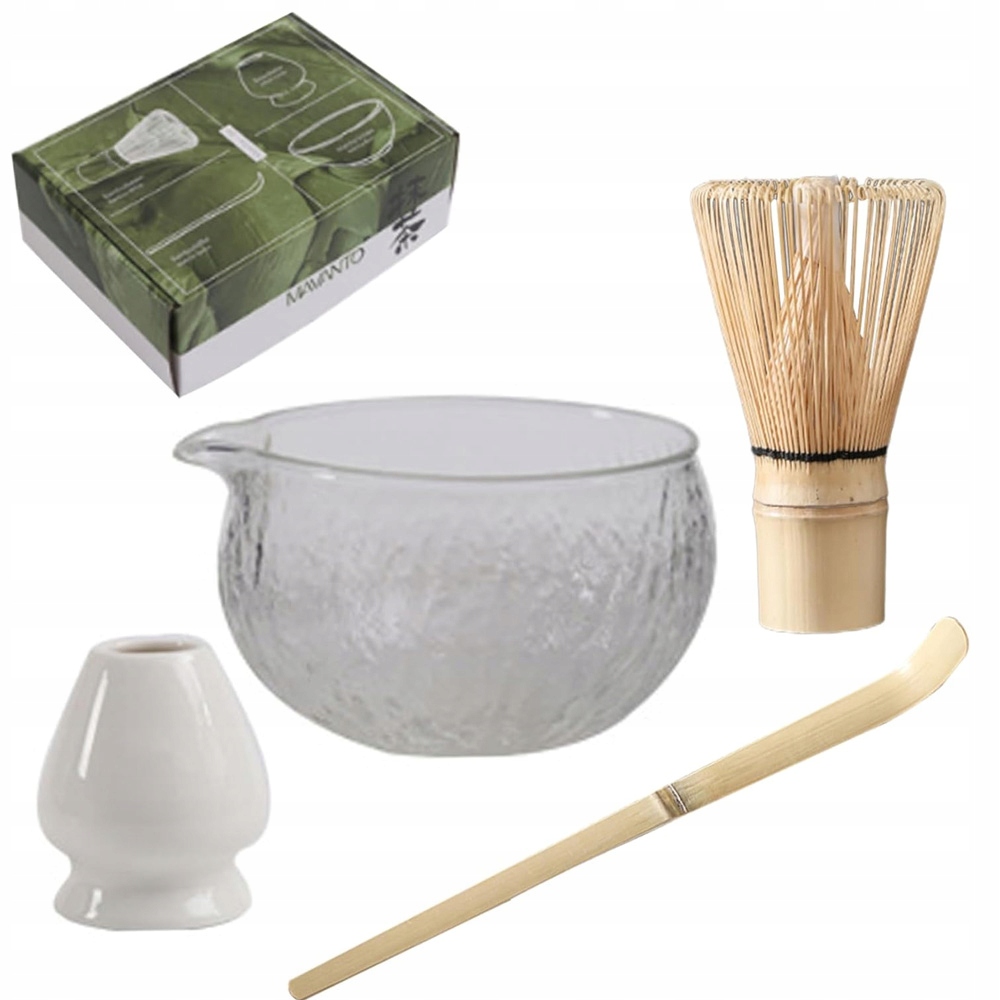 Levně Sada Bambusových Čajových Lžiček A Příslušenství Pro Matchu, 4DÍLNÁ