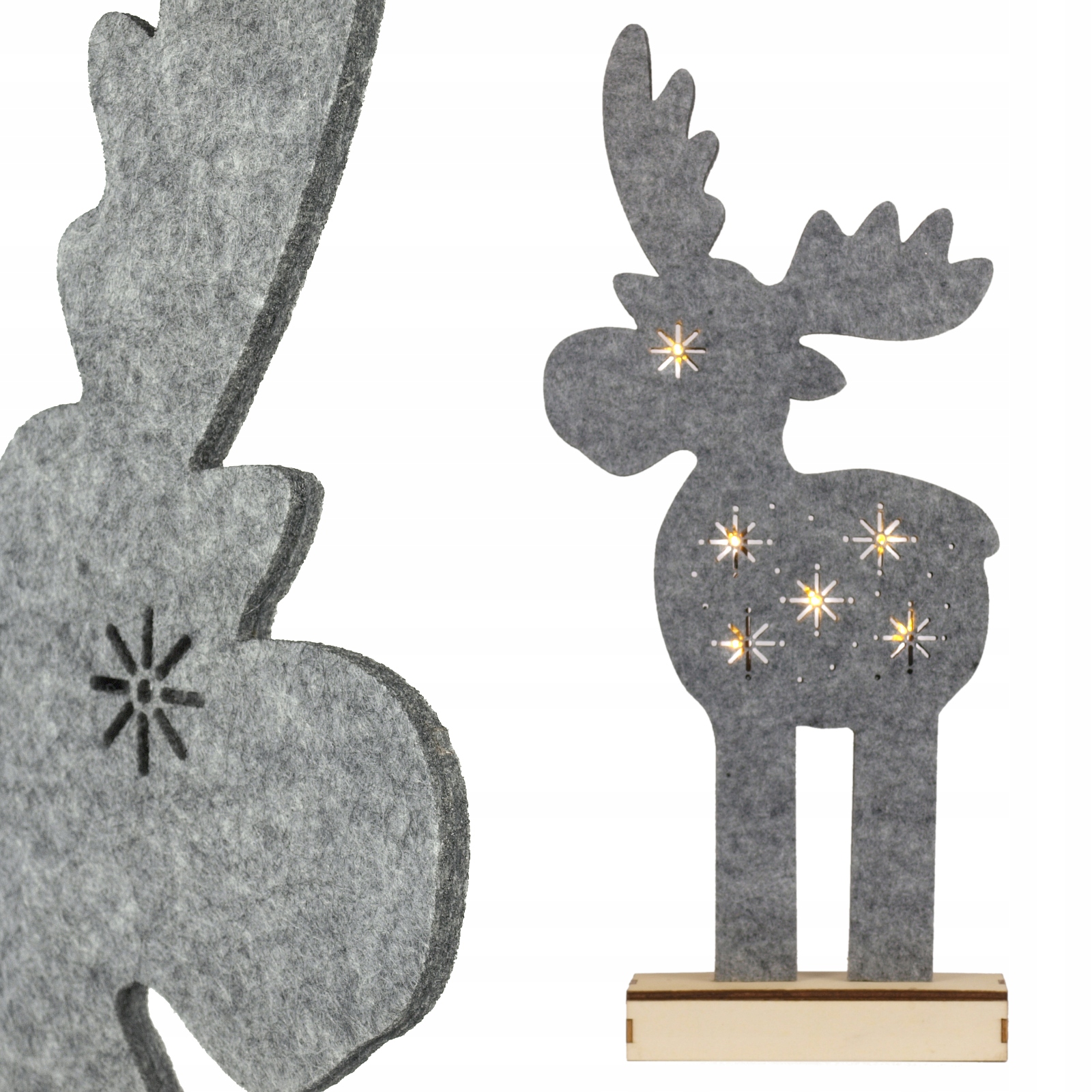

Ozdoba świąteczna Led z Filcu Renifer Figurka 47cm