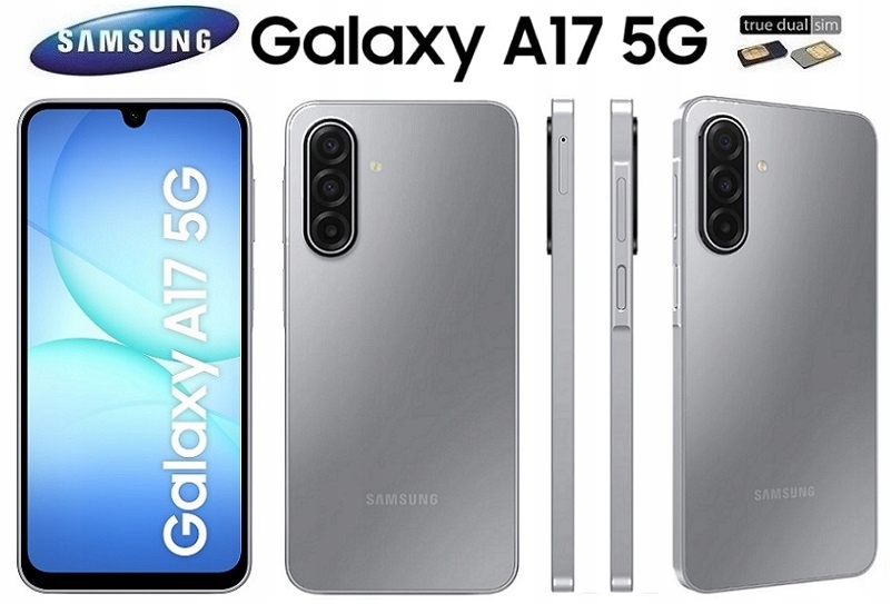 *samsung Galaxy A17 5G A176B/DS 4/128GB Pl Dystr. Dual Sim Gray Gdów*