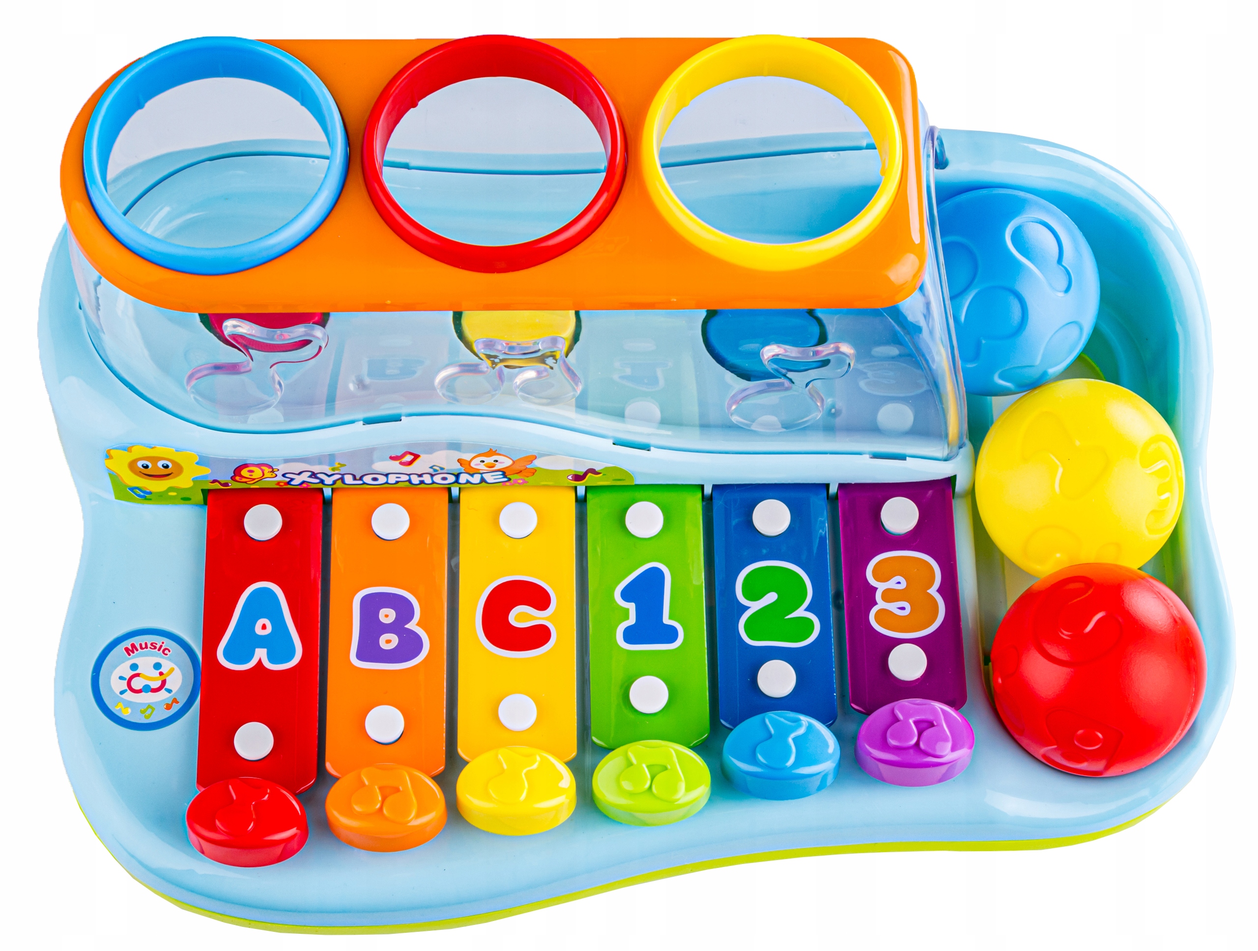 CYMBAŁKI ZABAWKA DLA DZIECI MŁOTEK PIŁKI KSYLOFON Rodzaj zestaw instrumentów