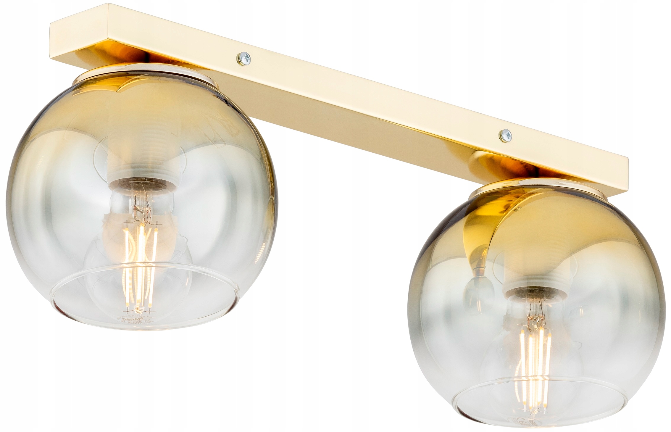 Złota Lampa Wisząca Zwis Sufitowa Żyrandol Kula Astra Led E27