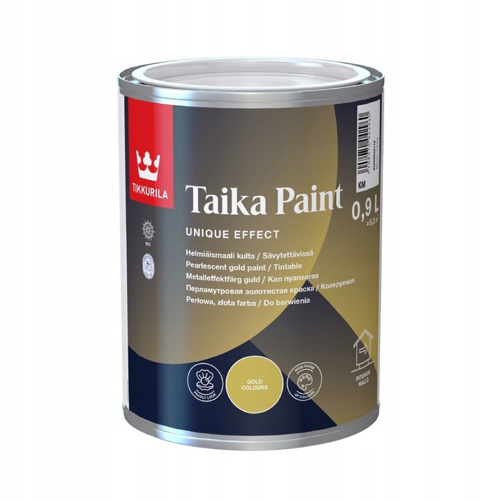Tikkurila Taika Pearl Paint zlatá barva 0,9l