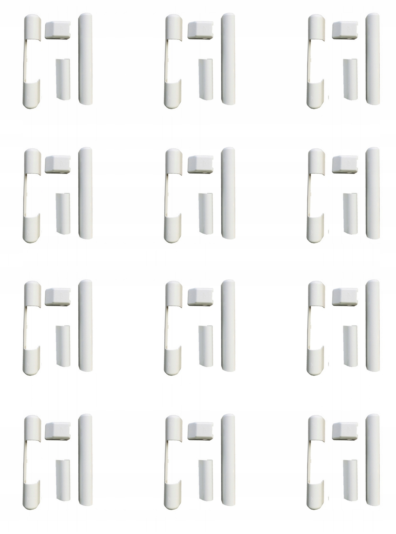 Roto Krytky 12 ks Na Závěsy do okna plastových dveří