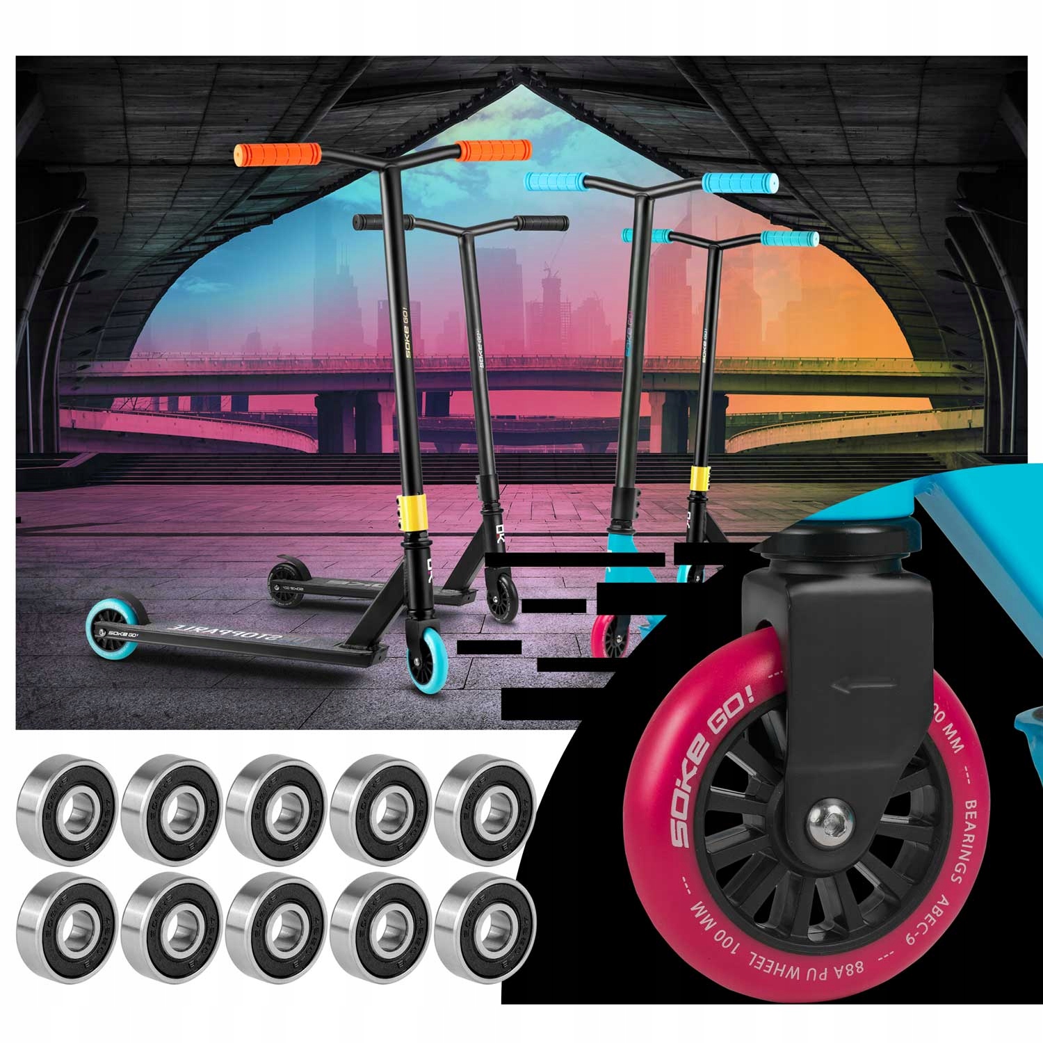 Łożyska ABEC-9 do hulajnogi 10 szt Liczba sztuk 10 szt.