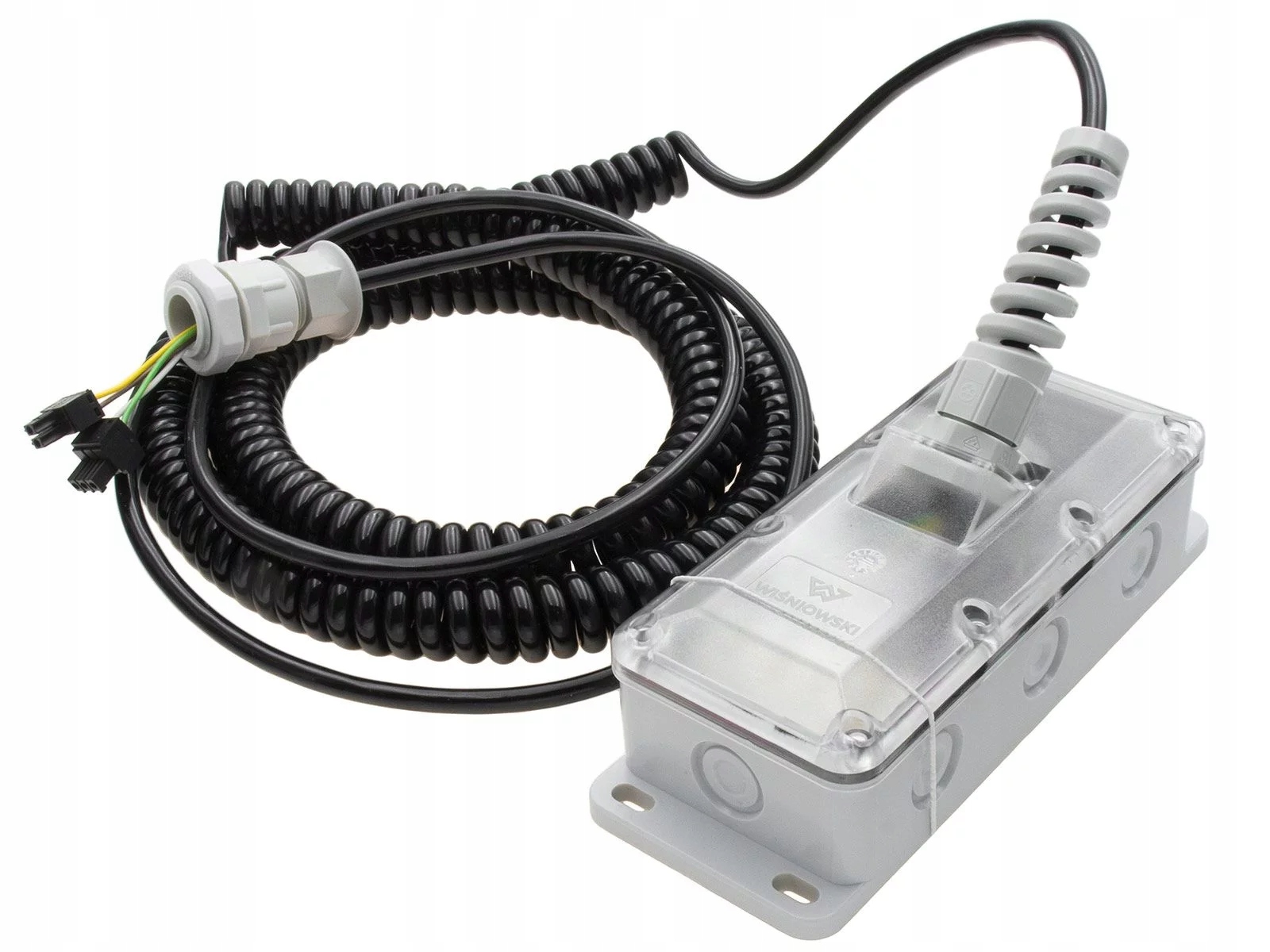 Špirálový kábel s plechovkou pre optickú lištu Witt štandard