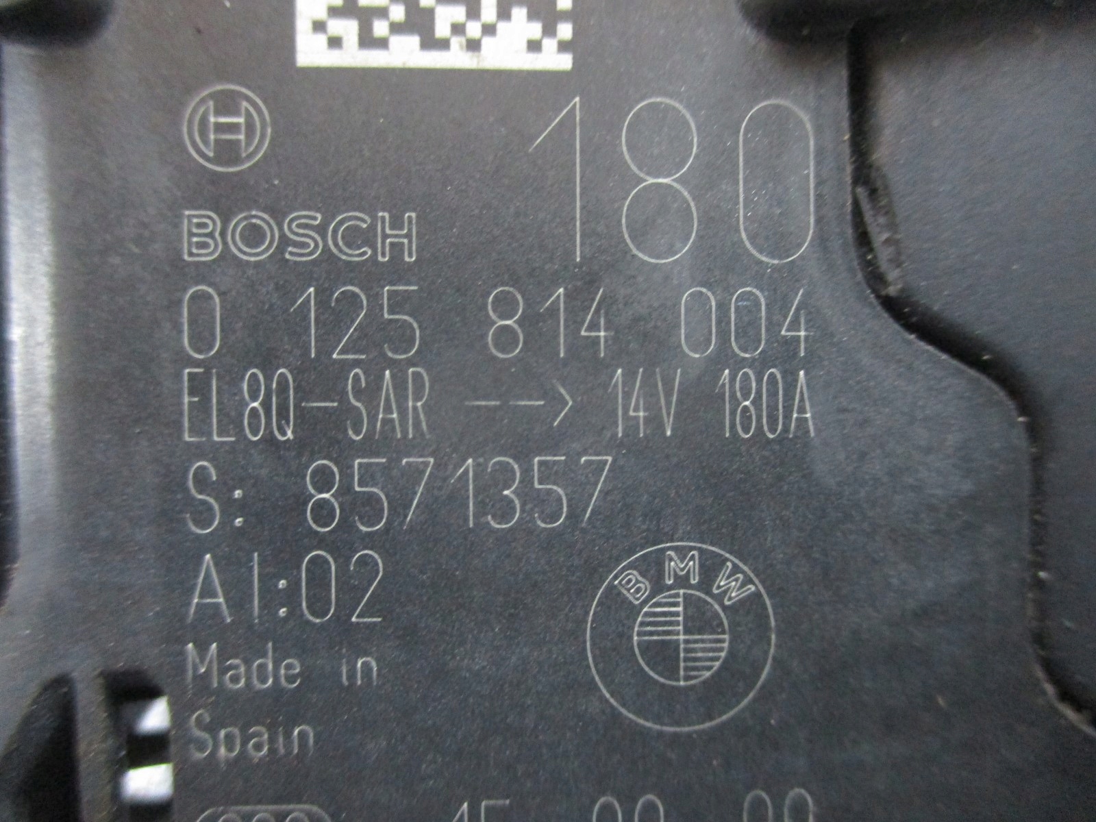 ALTERNATOR BMW F33 4,0i 8571357
