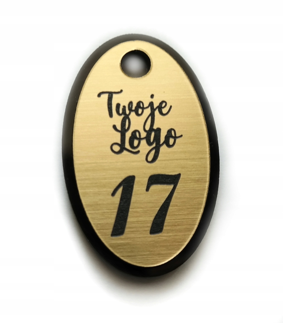 BRELOKI BRELOK numerek do szatni hotel 5x3 cm