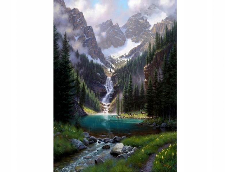 

Haft Diamentowy Mozaika Obraz Staw W Górach 30x40