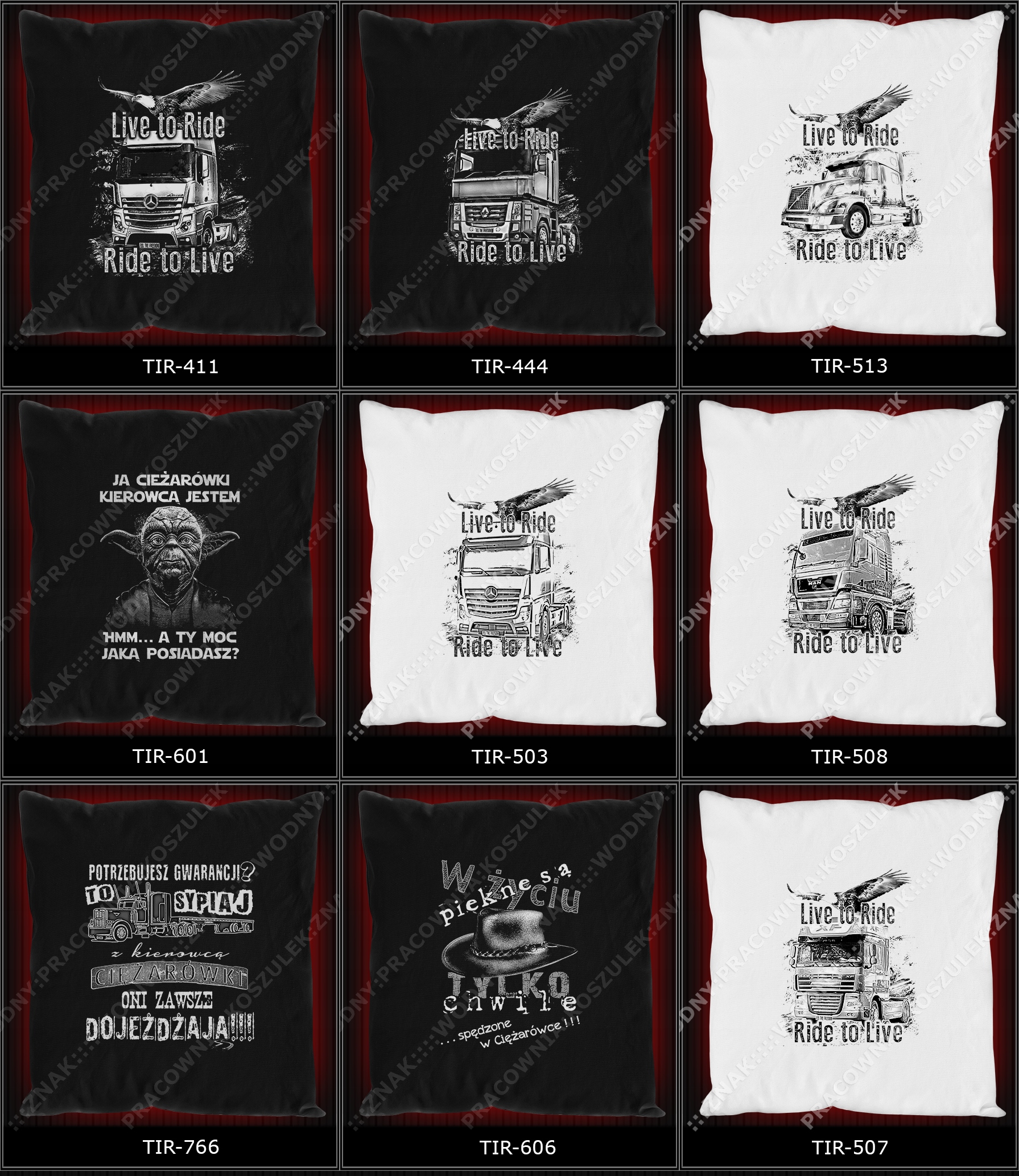 koszulka Poduszka TIR kierowca prezent turbo WZORY EAN (GTIN) 5053530299975