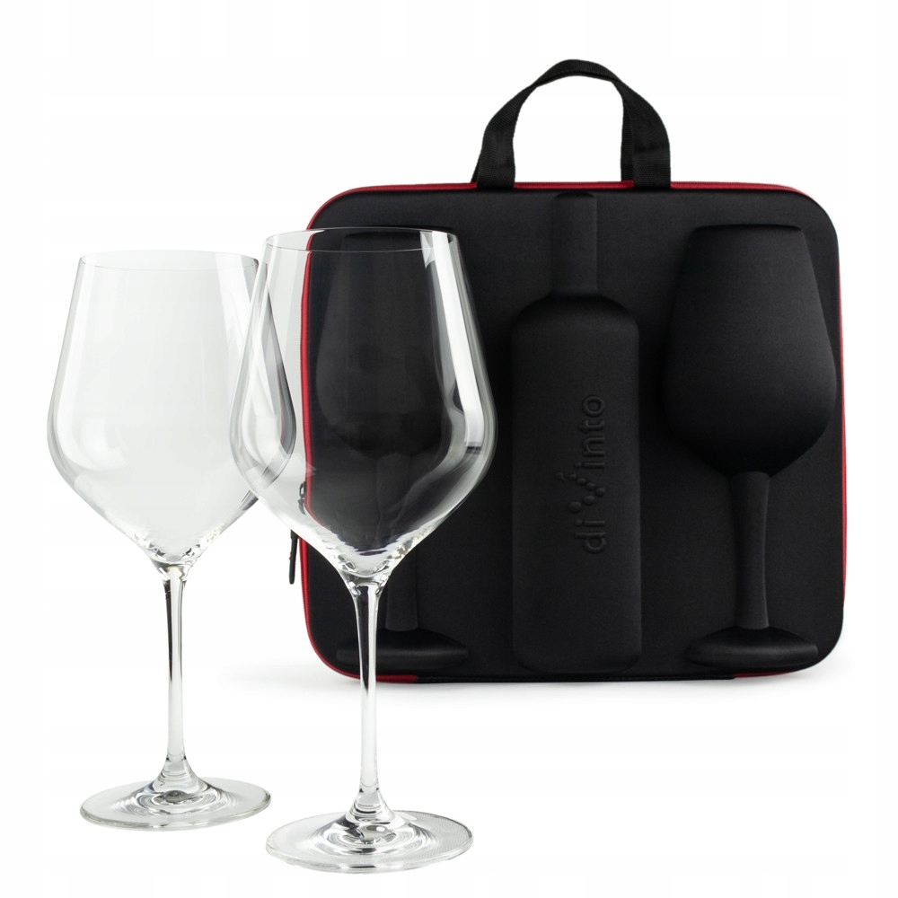 

Etui na wino z kieliszkami diVinto Diamond