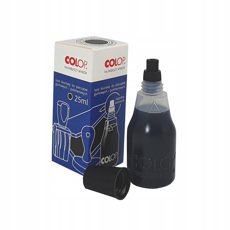 Tusz do pieczątek Colop 25ml czarny