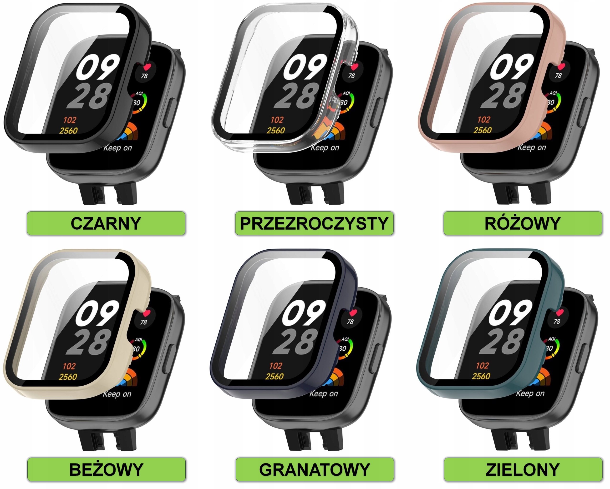 ETUI OCHRONNE + SZKŁO HARTOWANE 2w1 DO XIAOMI REDMI WATCH 3 |6 KOLORÓW EAN (GTIN) 5904999230859