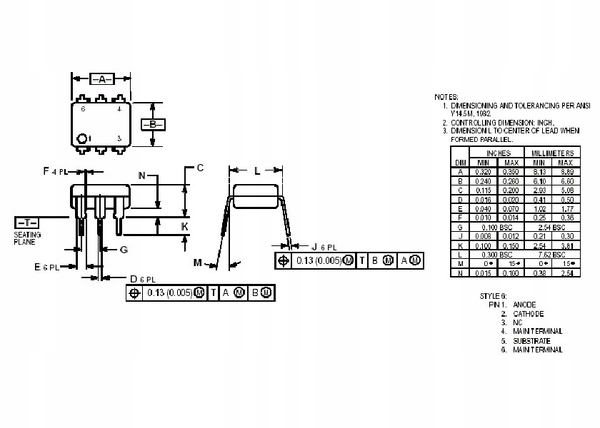 Optotriak transoptor MOC3041 Kod producenta Brak
