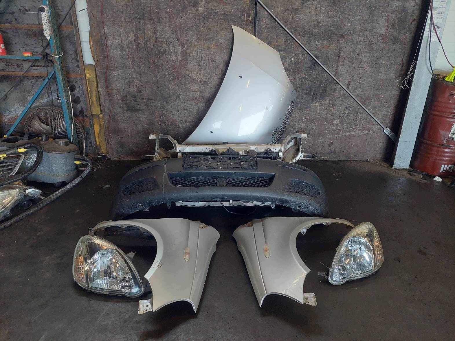 complete front TOYOTA YARIS and 1E7 bonnet bumper fenders lights support panel for radiators