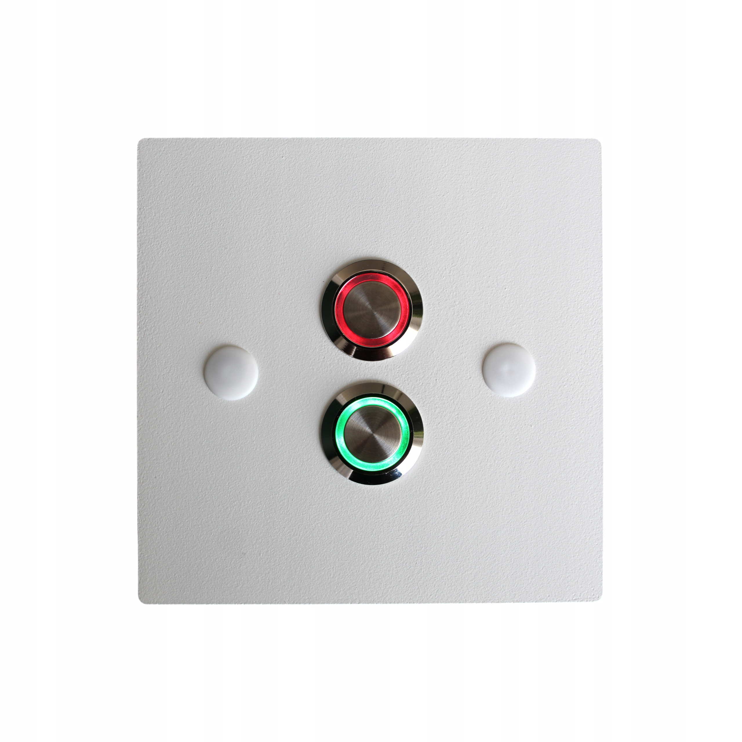 Tlačítko dvojitého výstupu pro vstup brány do dveří Led 10x10 bílé