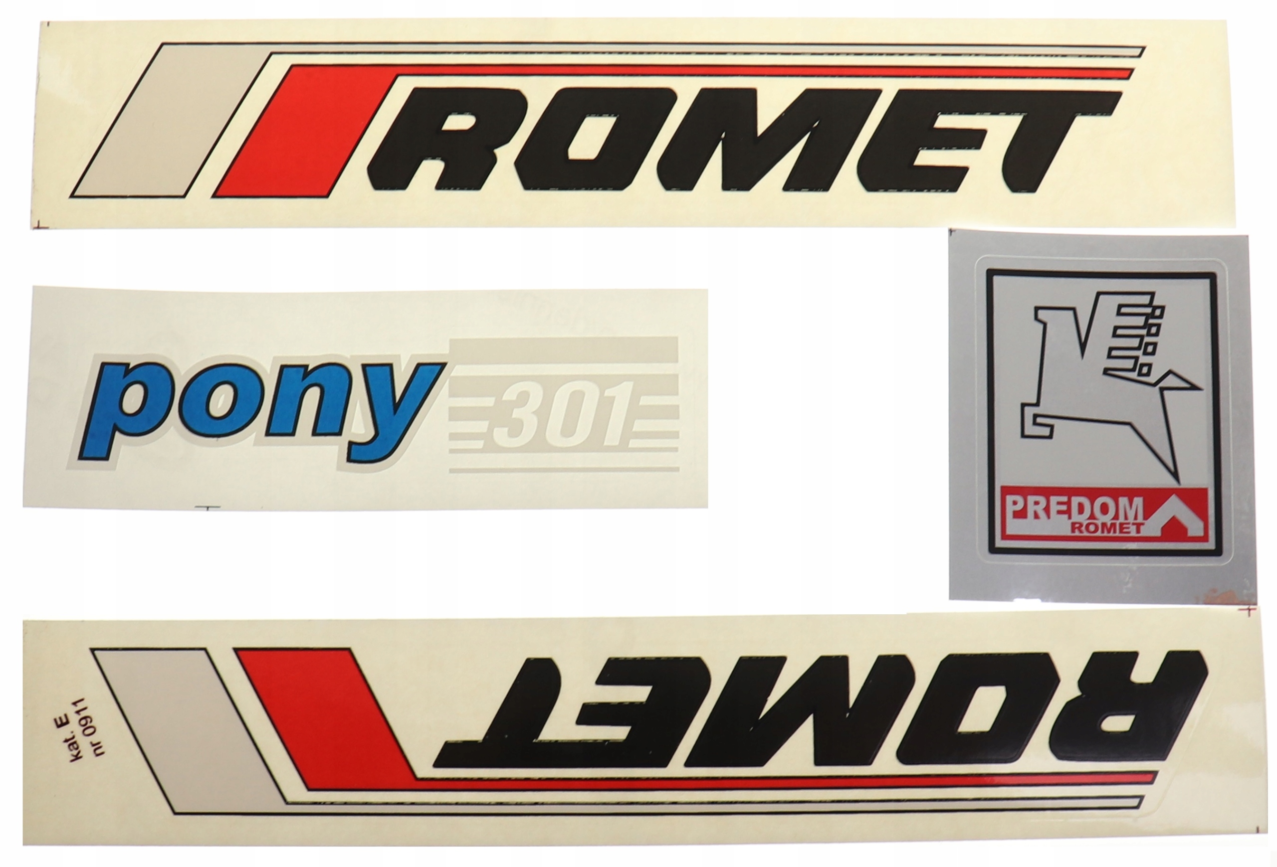 

Naklejka Naklejki Komplet Romet Motorynka Pony 301