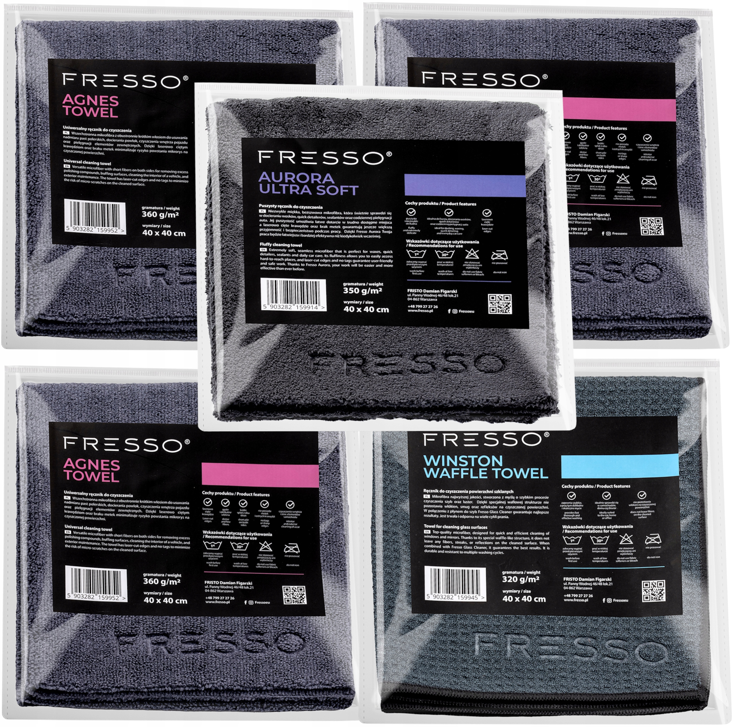 

Fresso Zestaw 3x Agnes Towel Aurora Winston