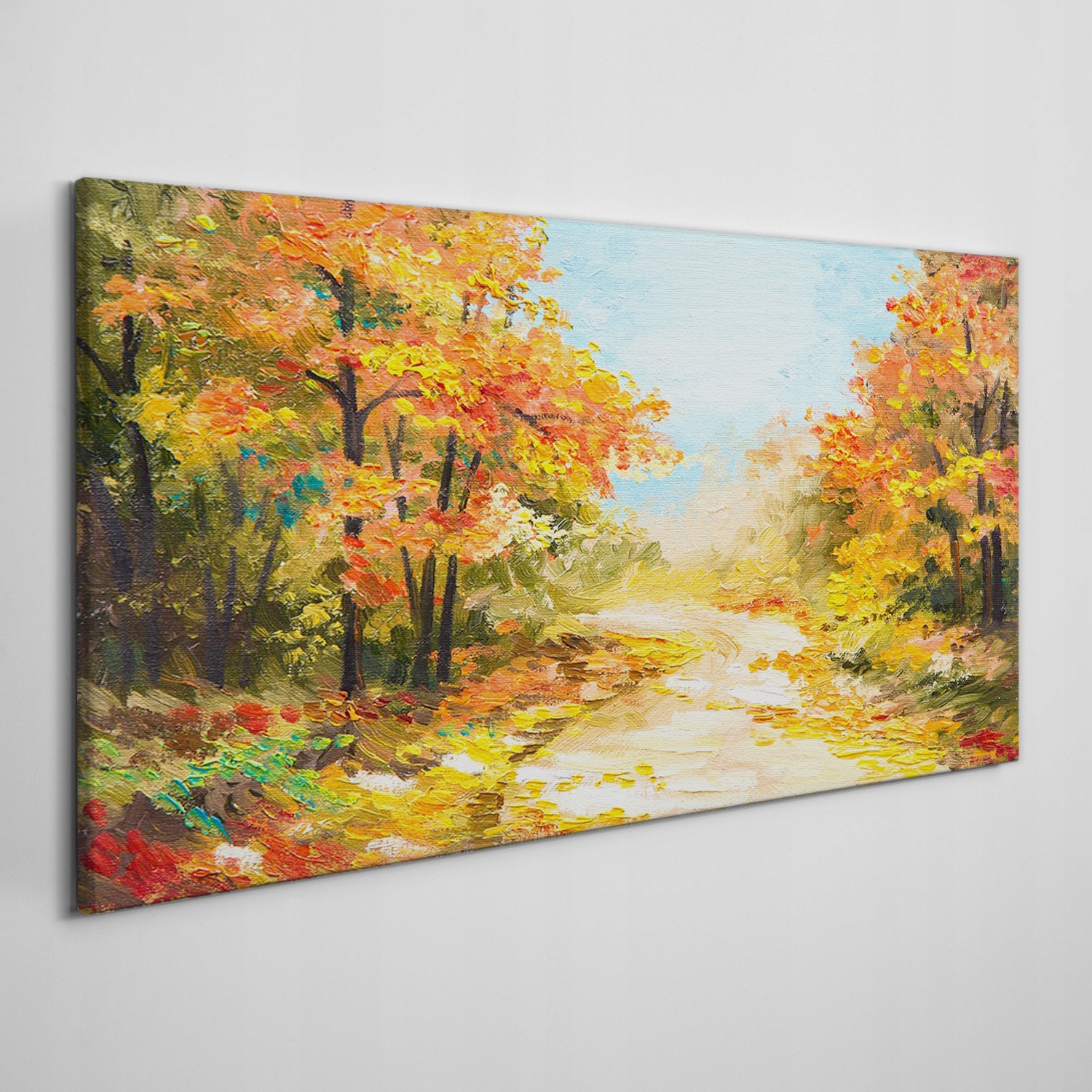 

Obraz na ramie płótno Las ścieżka jesień 100x50 cm