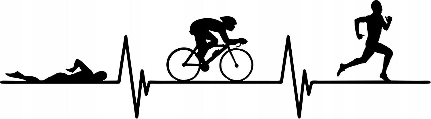 

Naklejka Puls Linia Życia Sport Triathlon 30x8