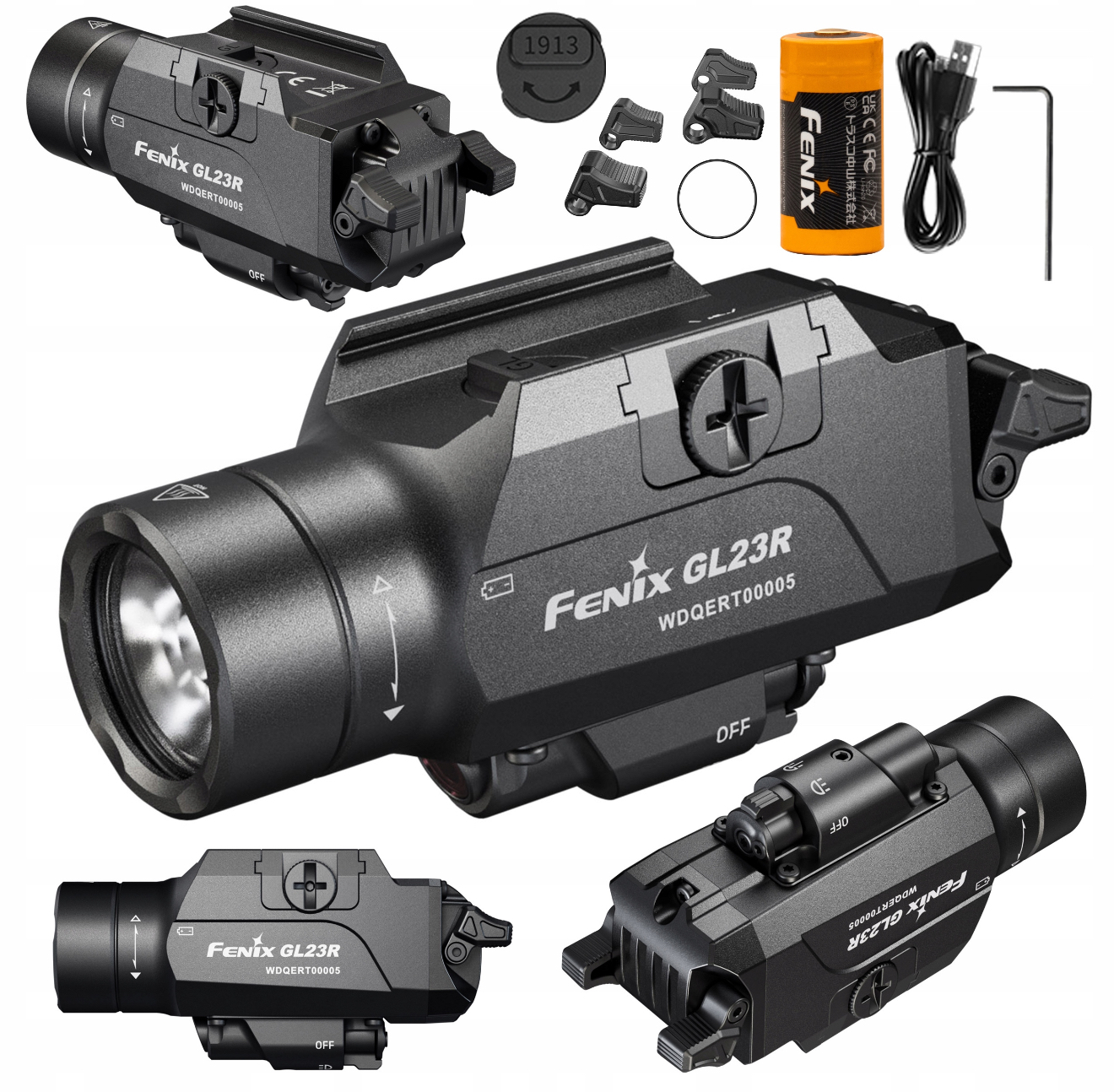 Latarka taktyczna Fenix GL23R Fenix 1200 lm Zestaw
