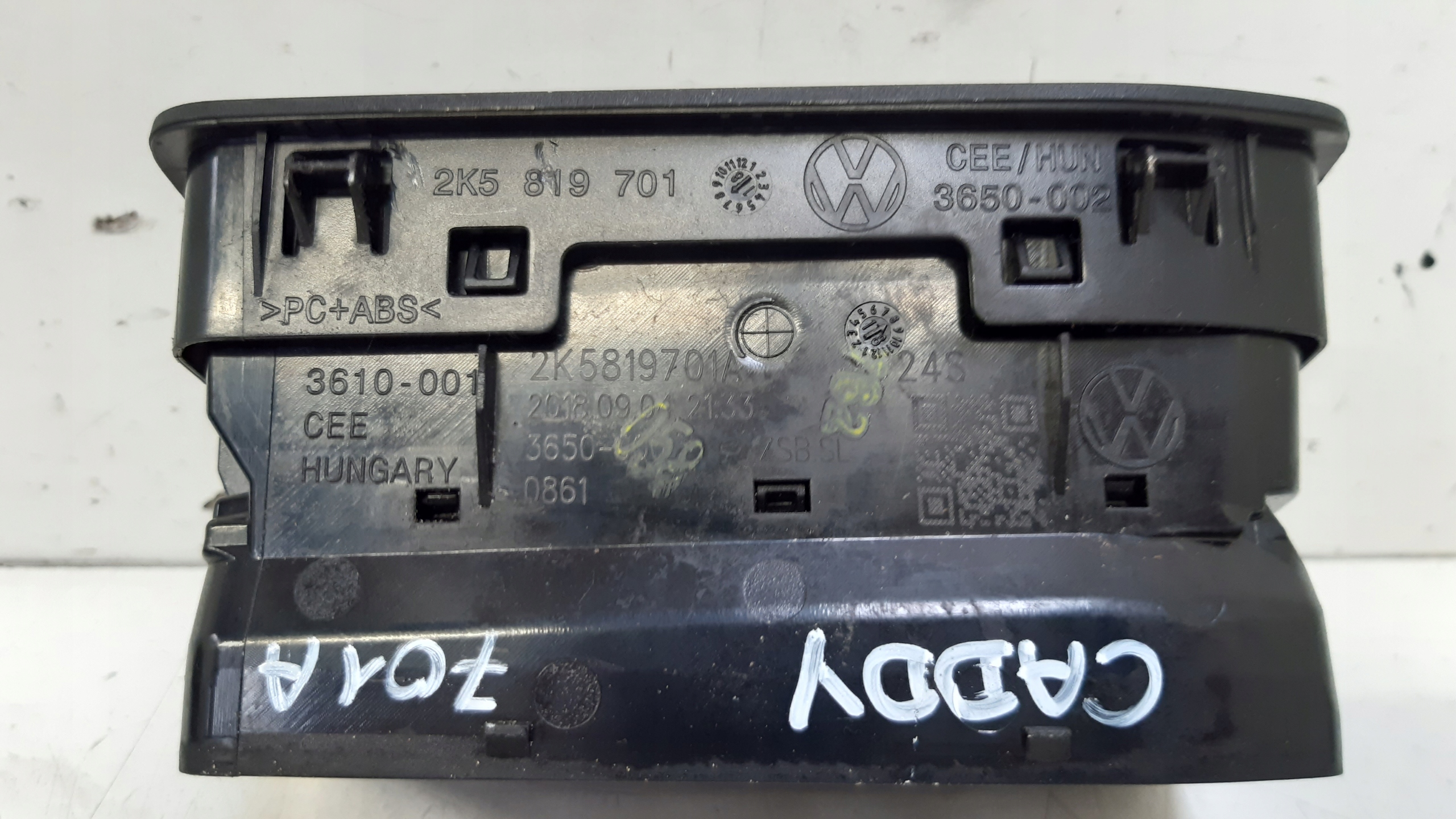 grid air conditioning devices left 2K5819704A VW Caddy