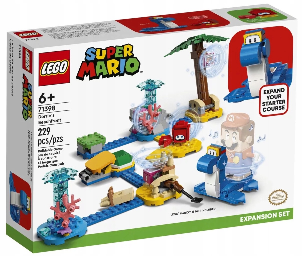 LEGO SUPER MARIO 71398 Nabrzeże Dorrie Marka LEGO