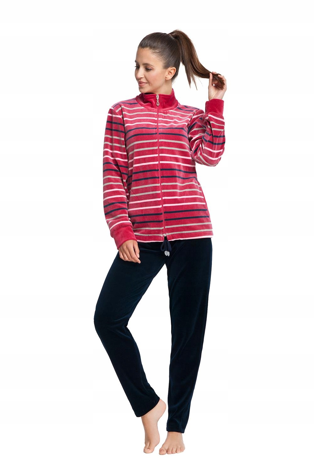 

Dres damski welurowy Luna kod 305 bordowy [L]