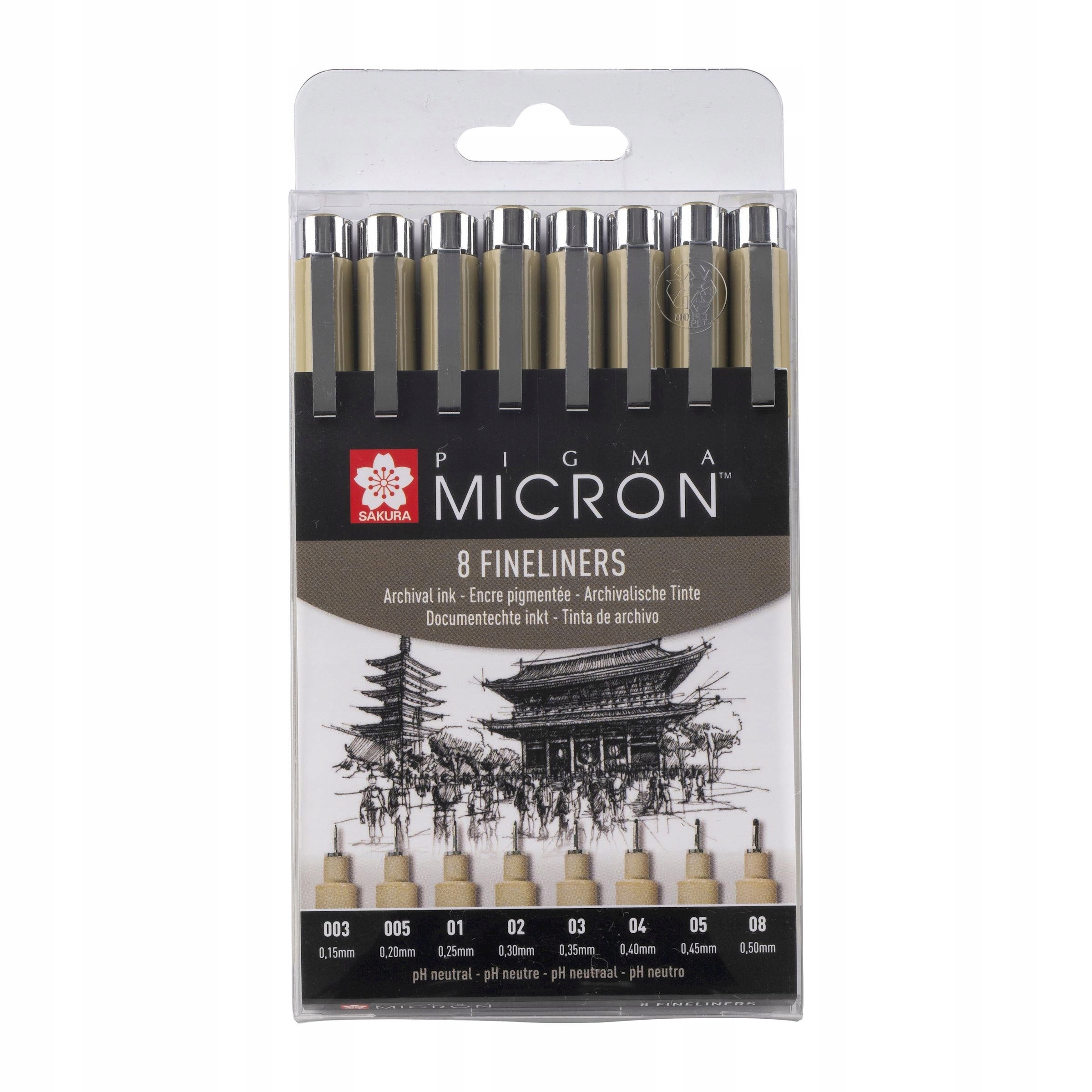Sada tenkopisů Pigma Micron Sakura 8 ks
