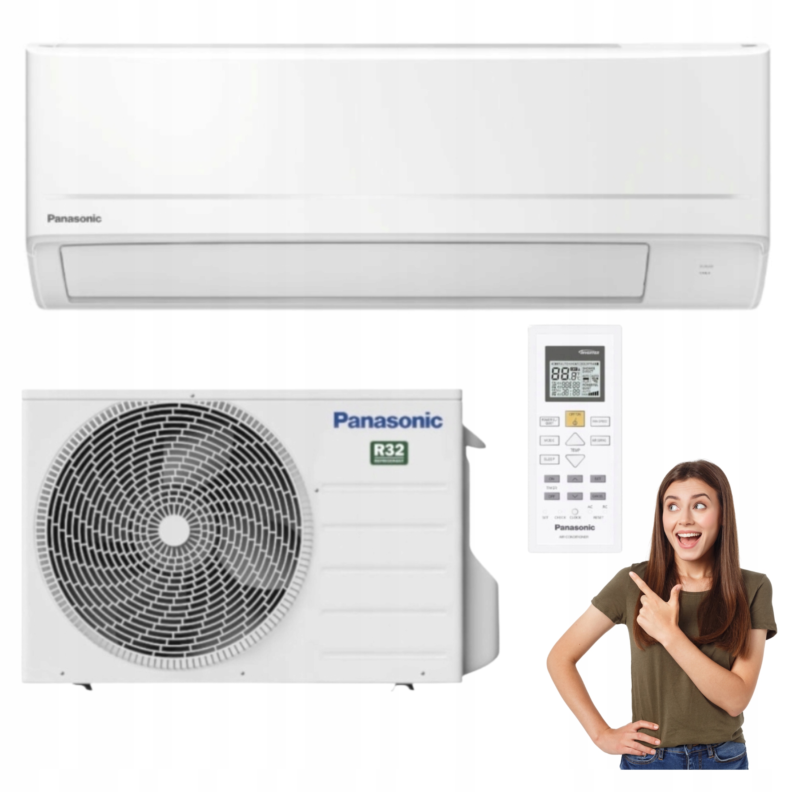 Domácí nástěnný klimatizátor Panasonic KIT-UZ35-ZKE 3,3 kW 40 m2 Výkonný