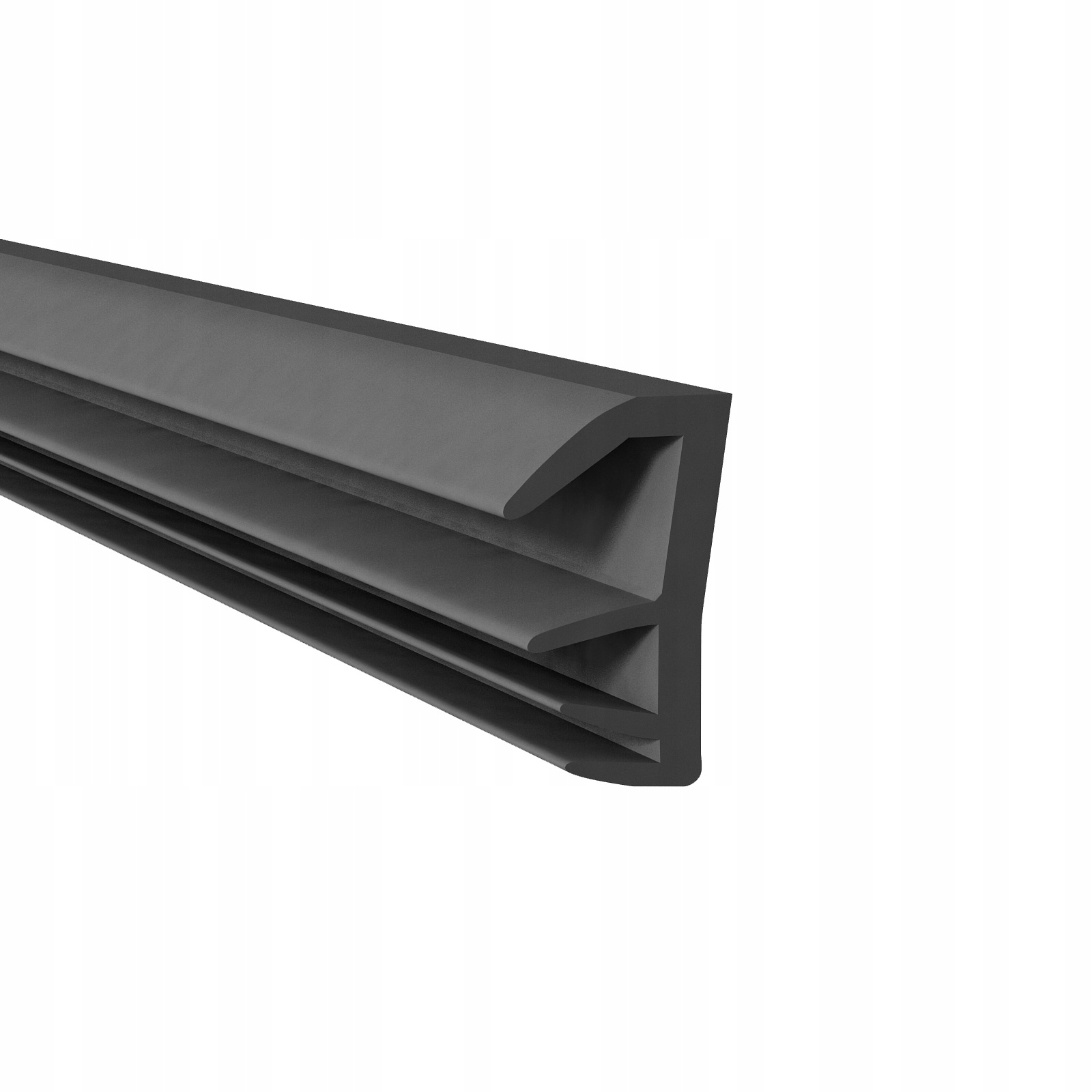 Těsnění pro dřevěné okenní dveře KD-5 Dveřní černé 65 m