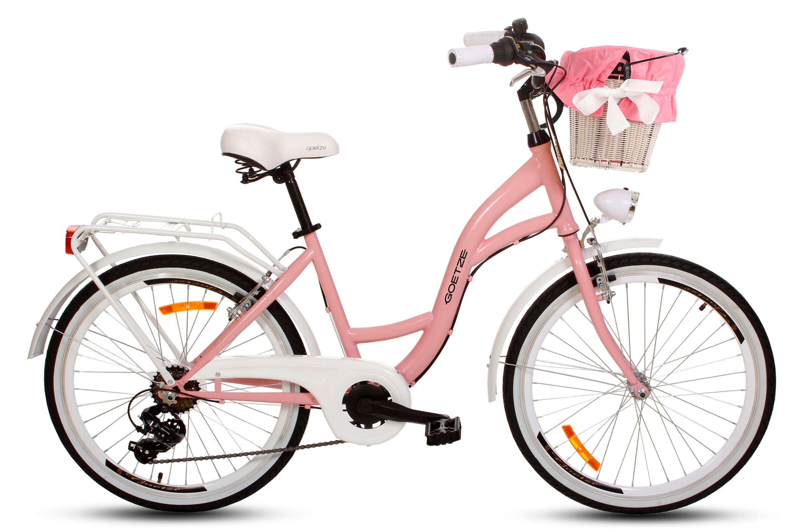 Rower miejski Goetze Mood 24 damski Shimano kosz