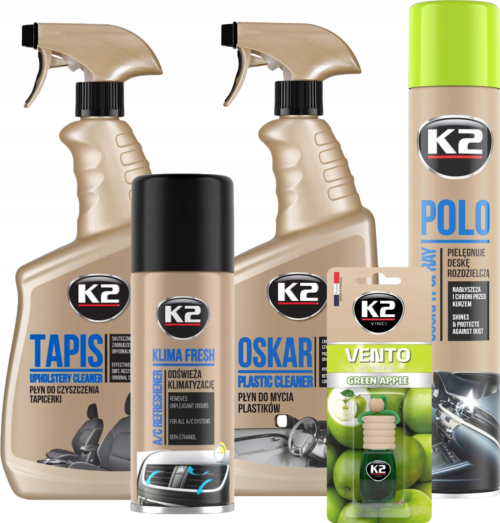 

K2 Zestaw Auto – Środki Do Czyszczenia Wnętrz Aut