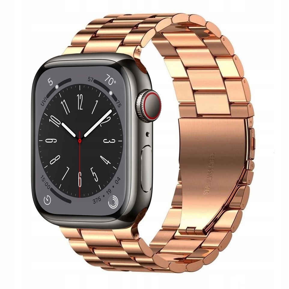 

Bransoleta Pasek do Apple Watch 8 45mm, Rose Gold