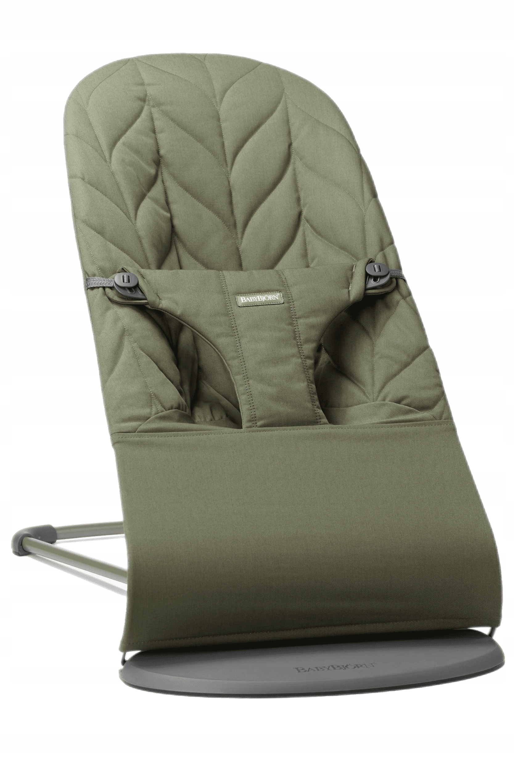 Babybjorn leżaczek Bliss Woven, Petal Quilt, Ciemnozielony