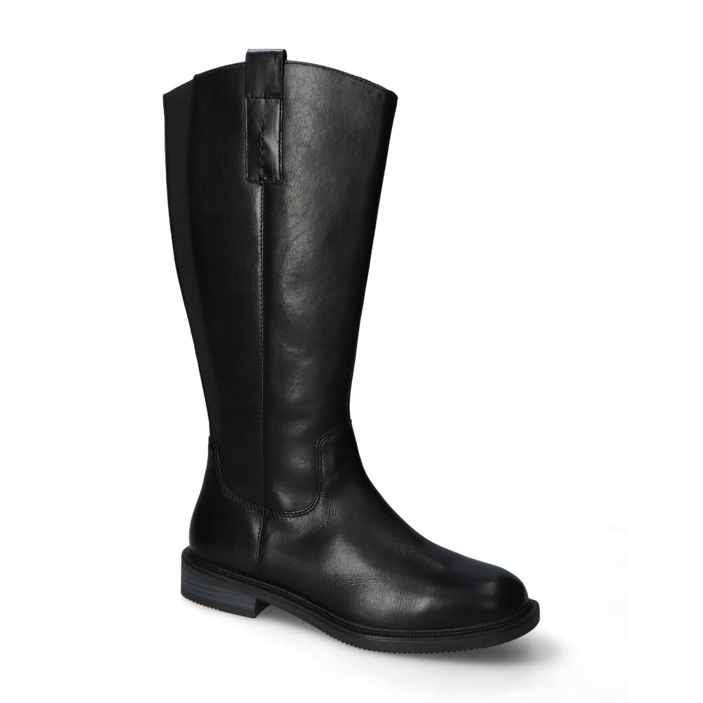 Kozačky Marco Tozzi 2-25514-45/001 Černé lícové kůže 38