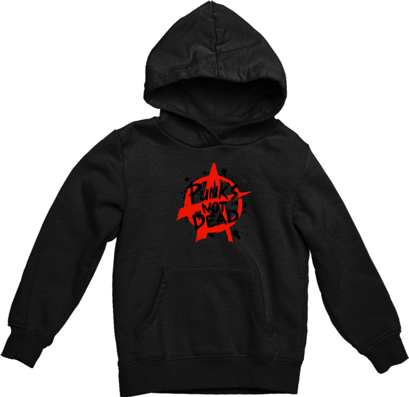 

Bluza Z Kapturem Czarna Punk Rock 1 M
