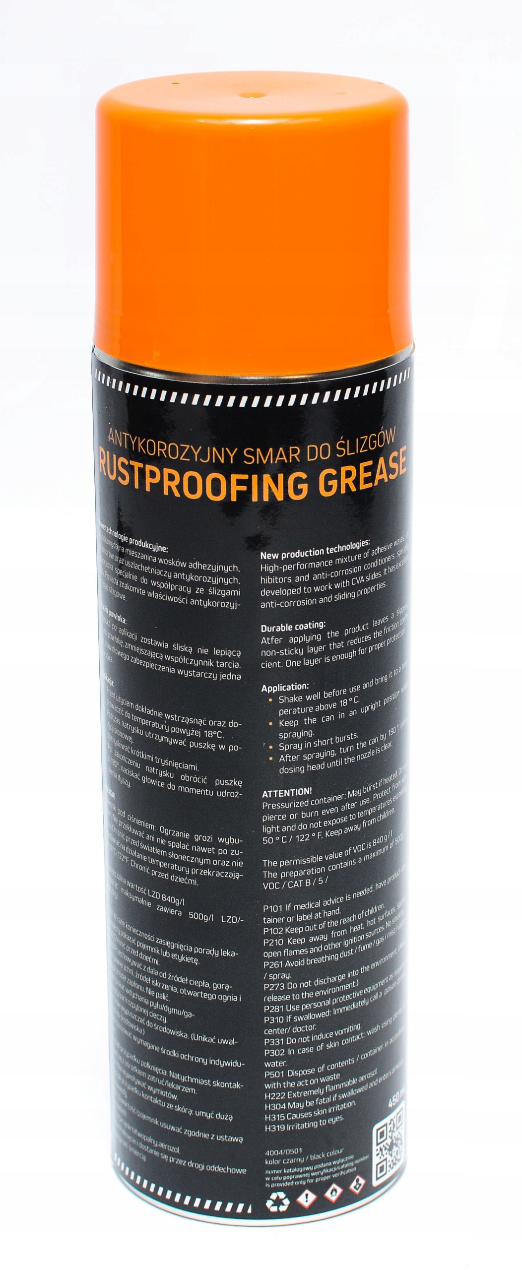 SMAR DO ŚLIZGÓW SPRAY 450 ML CZARNY Typ maszyny Inny Koparka Koparko-ładowarka
