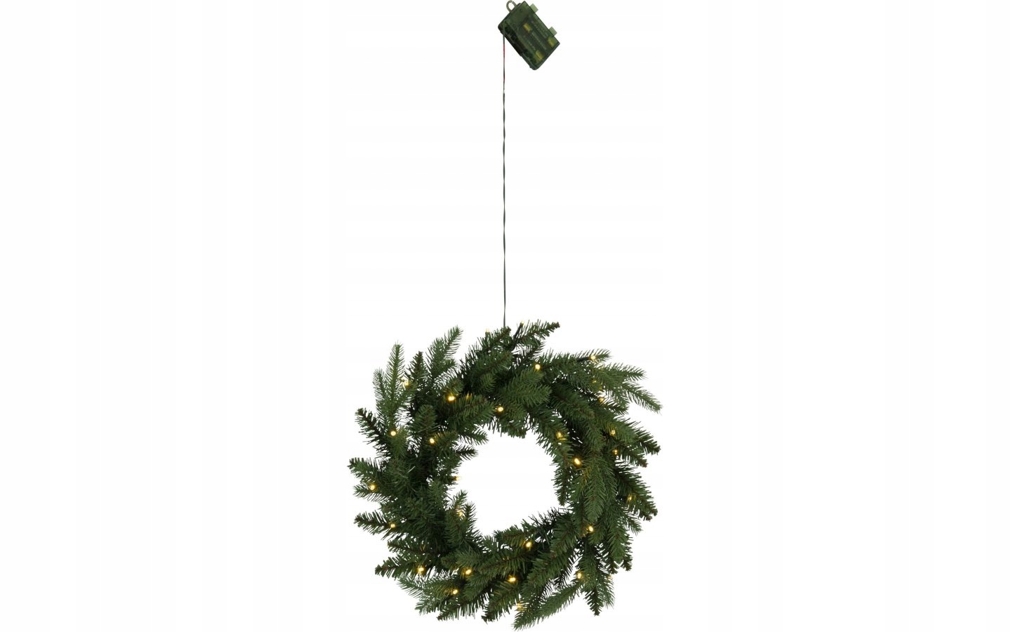 Star Trading Led věnec 612-78 IP44 na baterie na dveře 45 cm se senzorem