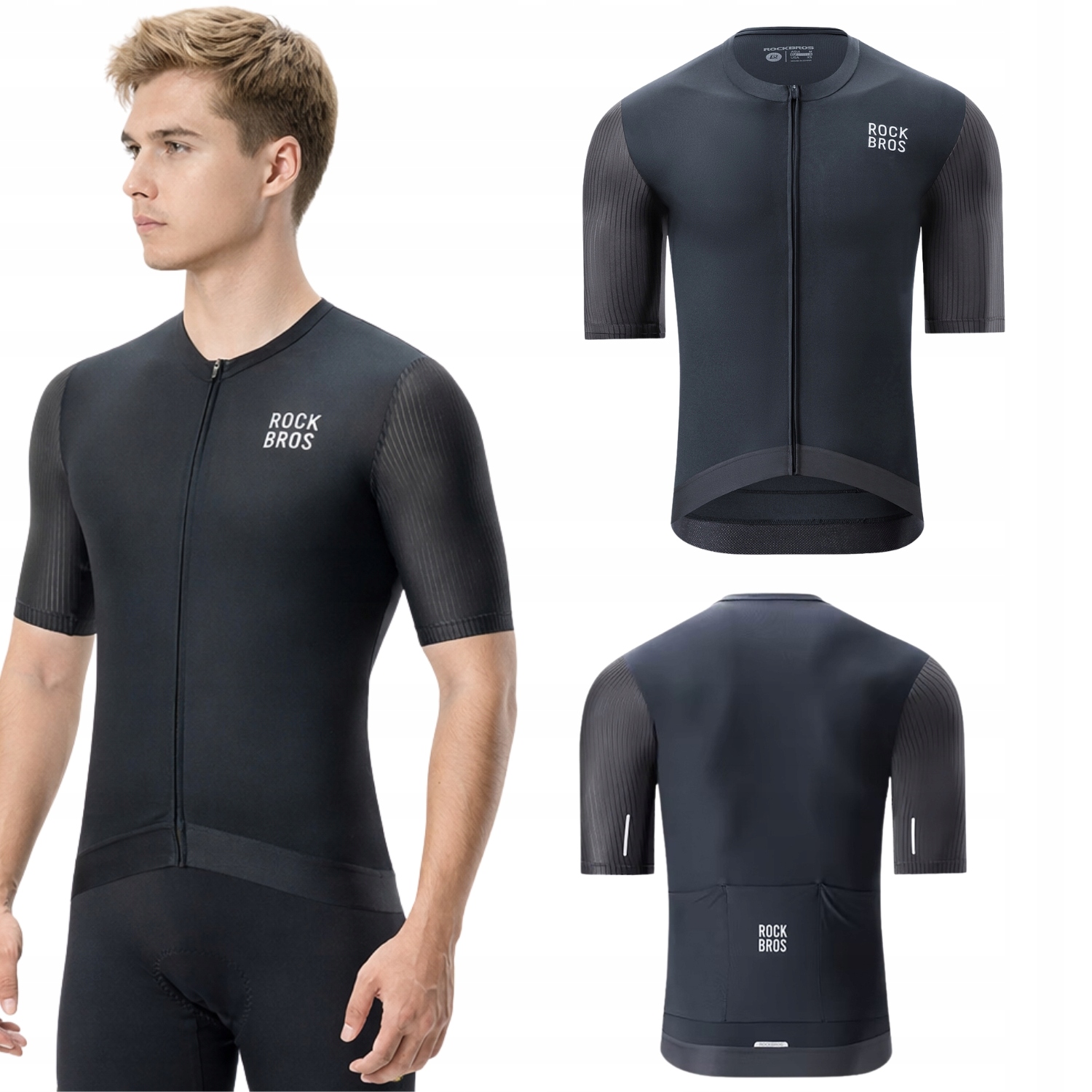 Koszulka Rowerowa Męska Kolarska Na Rower Sportowa Mtb Krótka XL Rockbros