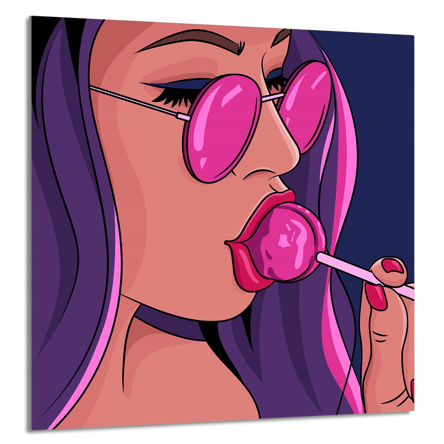 Skleněný Panel Do Kuchyně 60x65 Žena Tvrzené Sklo