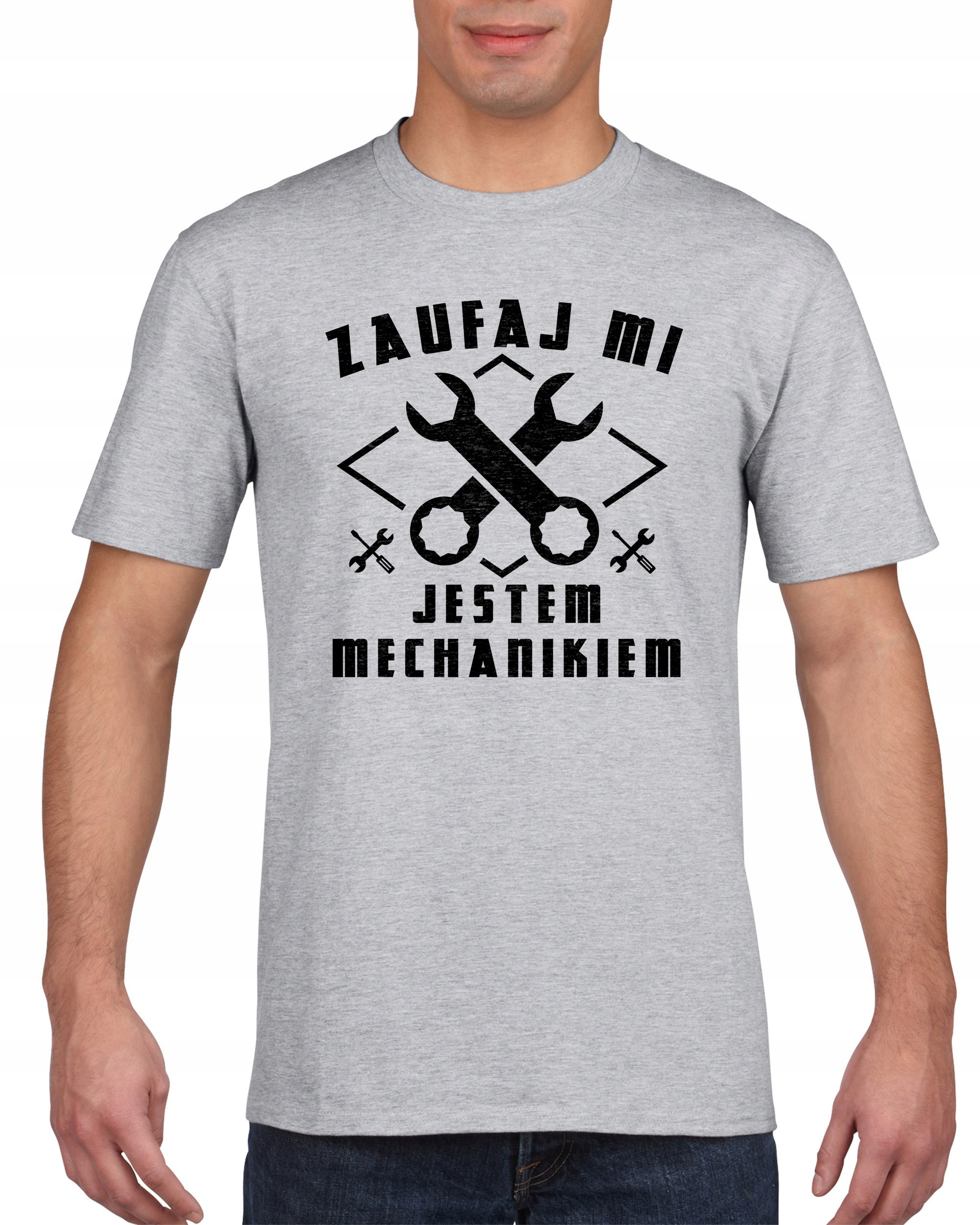 

Koszulka męska Zauwaj MI Jestem Mechanikiem s M