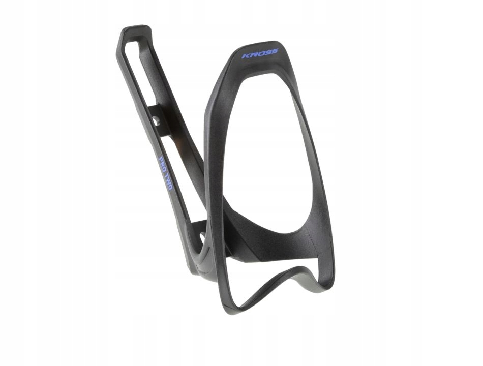 KOSZYK ROWEROWY NA BIDON KROSS PRO TWO LEKKI SOLIDNY CZARNO - NIEBIESKI