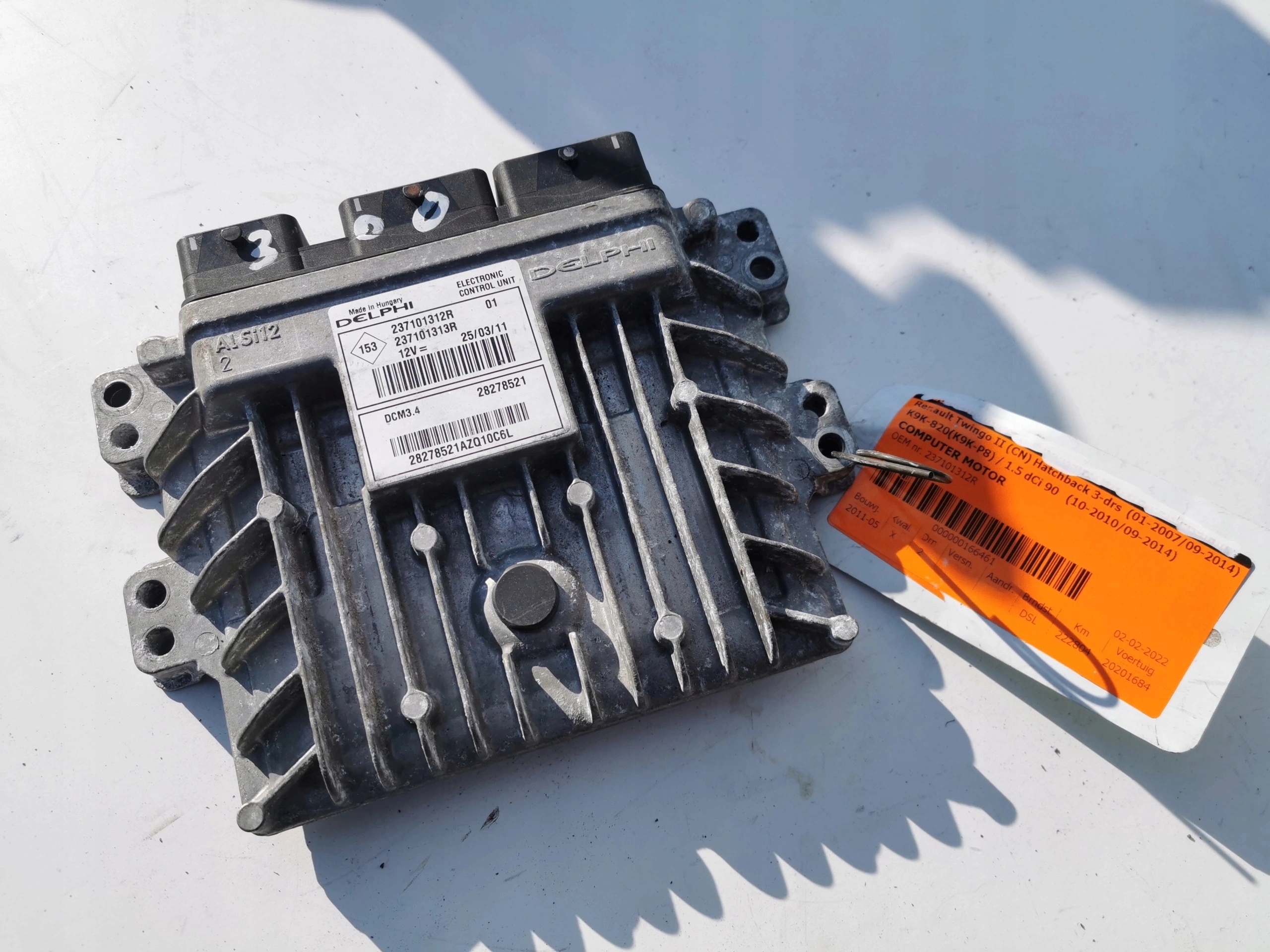 RENAULT TWINGO 1.5DCI 28278521 237101312R Computer