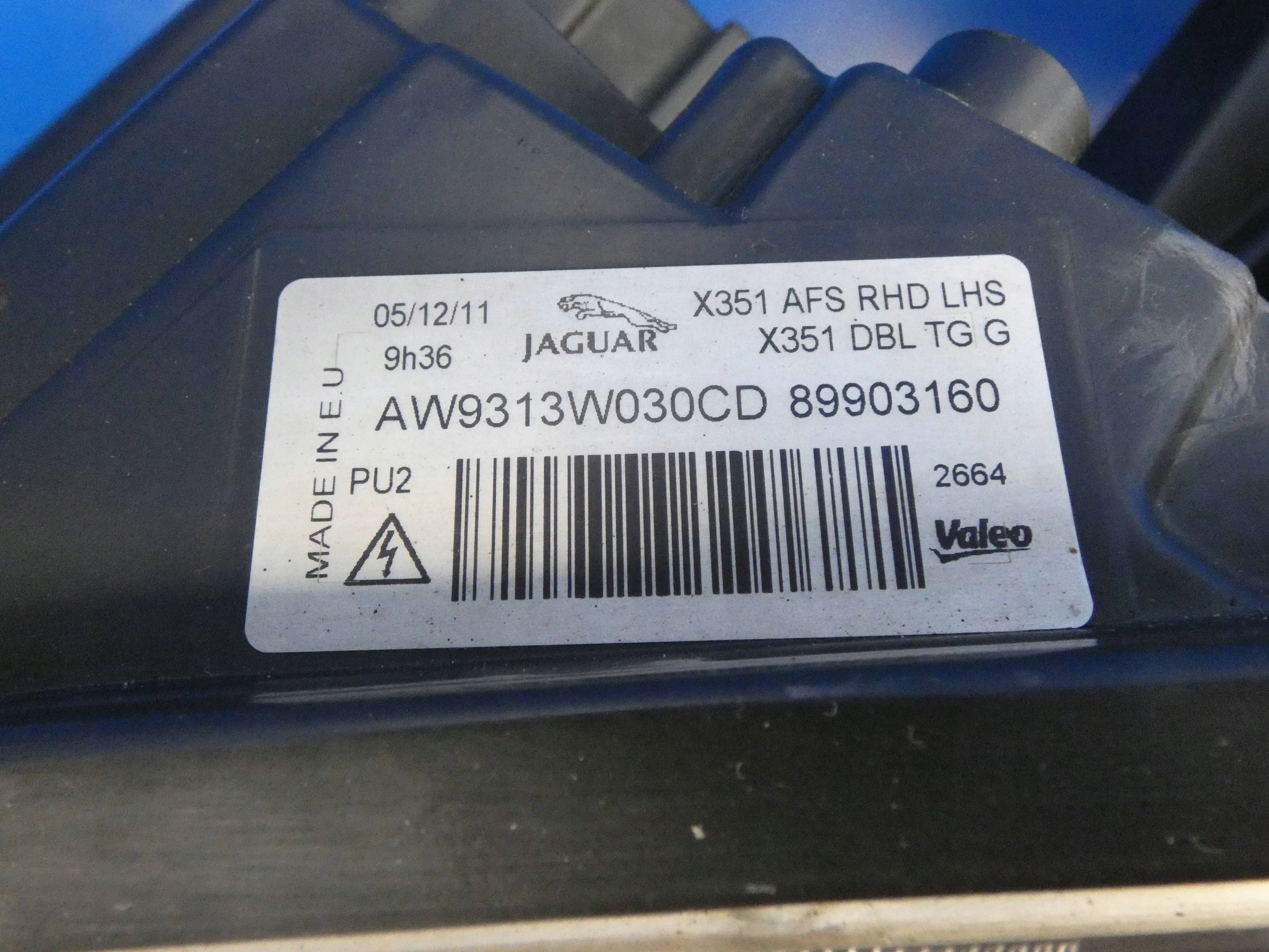 JAGUAR XJ X351 light left front front WERSJA ANGIELSKA