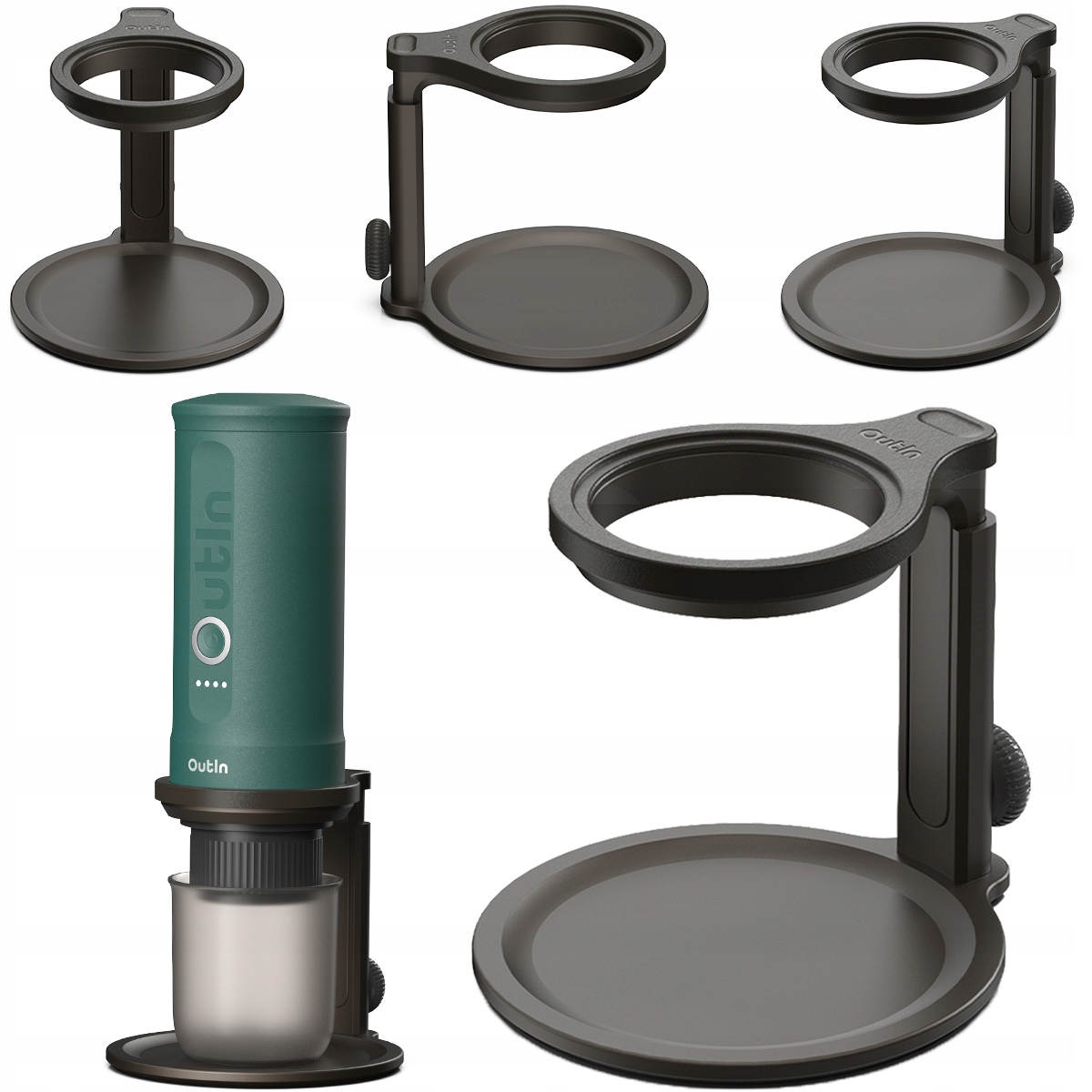 Držiak na kávovar stojan na kávovar Outin, nastaviteľný, prenosný